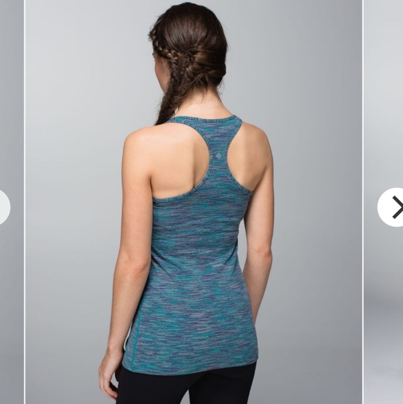 Lululemon Cool Racerback Tank Top Blue Tropics - Picture 1 of 10